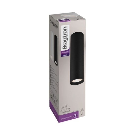 Imagine Corp Rotund 1xGU10 Negru GAMA-5520