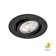 Imagine Corp Rotund 1xGU10 Negru GAMA-5520