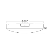 Imagine Aplica LED cu senzor și kit de urgență 20W 3in1 Grande IP54