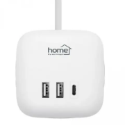 Imagine Distribuitor cub cu comutator, 3 prize 16A 250V, 1,5m, 2xUSB-A, 1xUSB-C