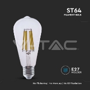 Imagine Bec LED ST64 E27 4W cu filament 3000K model Edison