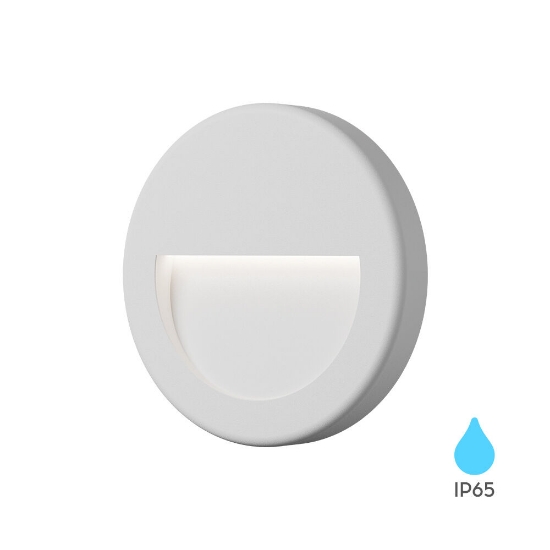 Imagine Aplica LED Vekta-B Rotundă Albă 3W 3000K IP65