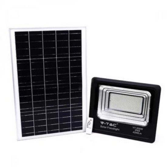 Imagine Proiector LED V-TAC 20W cu panou solar, lumină rece, IP65