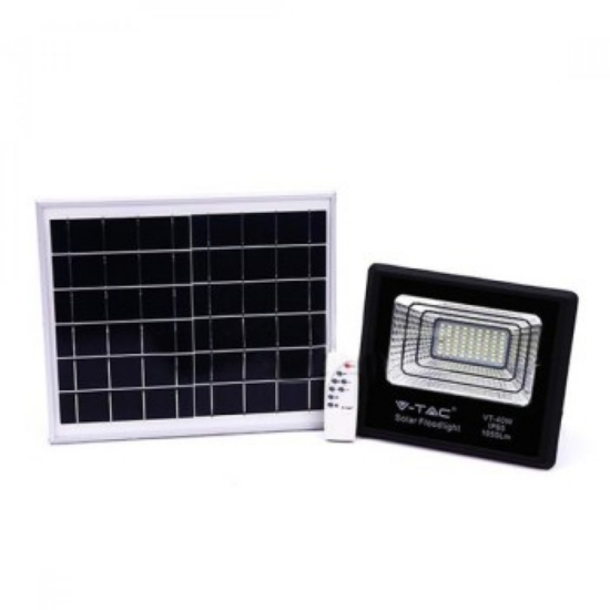 Imagine Proiector LED V-TAC 20W cu panou solar, lumină rece, IP65