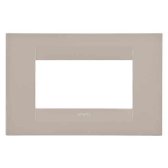 Imagine Rama decorativă Gewiss Chorus Geo, 4 module, culoare cânepă GW16404TC