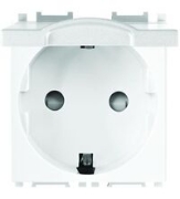 Imagine Priză Schuko cu capac modular alb 2M Thea Panasonic