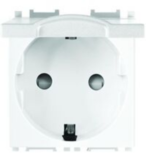 Imagine Priză Schuko cu capac modular alb 2M Thea Panasonic
