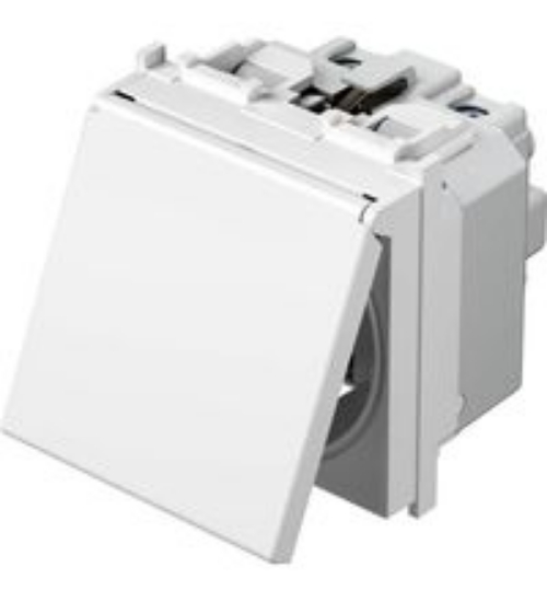 Imagine Priză Schuko cu capac modular alb 2M Thea Panasonic