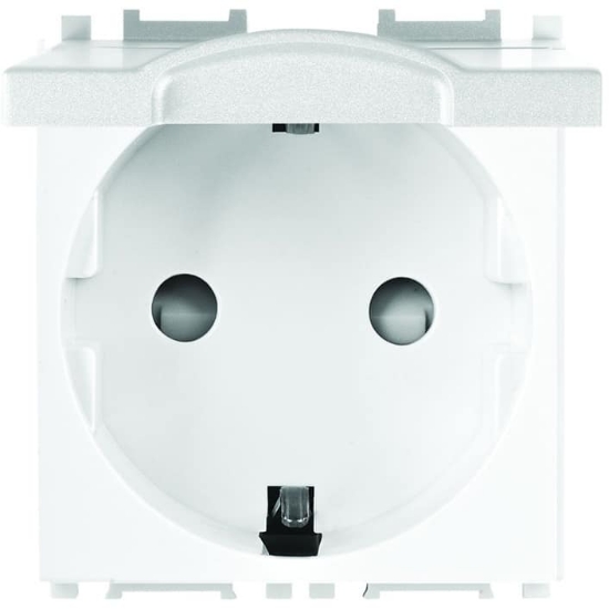 Imagine Priză Schuko cu capac modular alb 2M Thea Panasonic