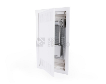 Arată detalii pentru Tablou de distribuție 24 module Noark cu ușă albă din tablă plată încastrată 2 rânduri KLV PMF-MM 24 Imagine Tablou de distribuție 24 module Noark cu ușă albă din tablă plată încastrată 2 rânduri KLV PMF-MM 24