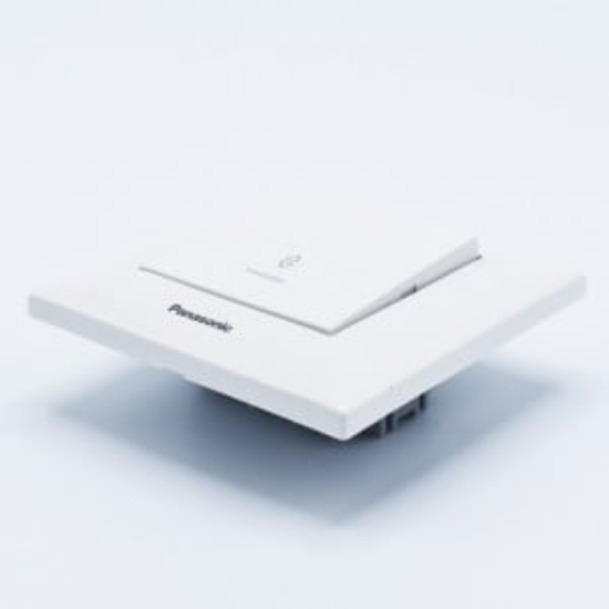 Imagine Comutator cap scară cu LED Arkedia Panasonic ST alb