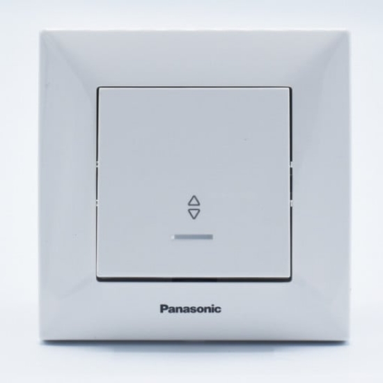 Imagine Comutator cap scară cu LED Arkedia Panasonic ST alb
