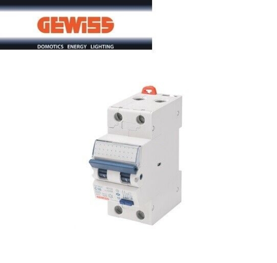 Imagine Întrerupător automat diferențial RCBO Gewiss GW94006, 1P+N, 10A, curba C