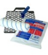 Imagine Set Rolă verde din poliacril 240mm, cu grătar din PVC și folie de protecție