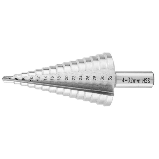 Imagine Burghiu în trepte 4-32 mm HSS pentru plastic și metal