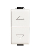 Imagine Buton interblocat jaluzele 10A modular 1M alb