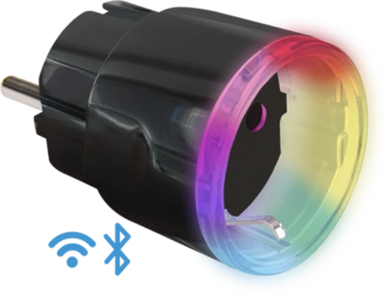 Imagine Shelly Plug Plus S Priză Inteligentă WiFi Mică cu Contor de Energie Versiunea Neagră