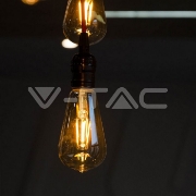 Imagine Bec LED ST64 E27 6W cu filament 2200K model Edison
