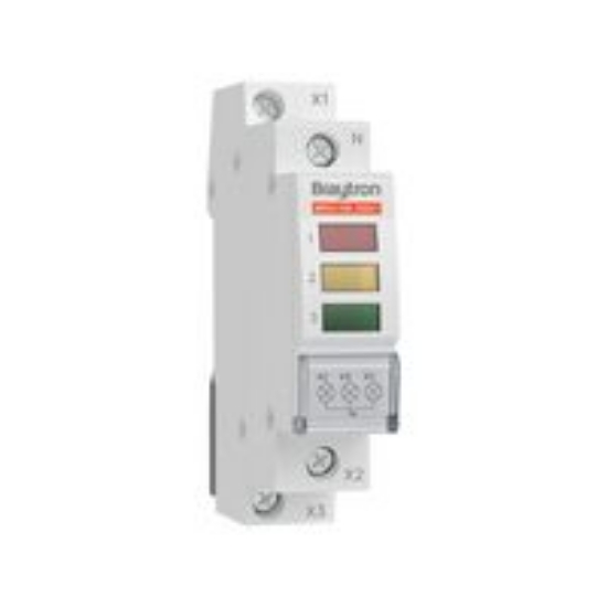 Imagine Indicator LED pe șină DIN 230V verde-galben-roșu BRG1-139 Braytron