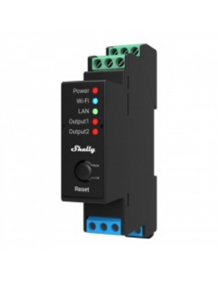 Imagine Shelly Pro 4PM Comutator Inteligent cu 4 Canale WiFi LAN Sina DIN Contor de Putere