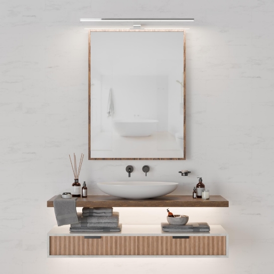 Imagine Lampa LED pentru oglindă 4000K 8W crom 600mm Avide