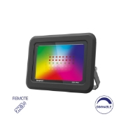 Imagine Proiector LED SF Braytron 30W SMD RGB cu telecomandă IP65 negru