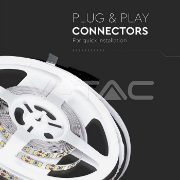Imagine Bandă LED V-TAC 12V 3528 120LED/8W/M IP20 4500K 5M Rola