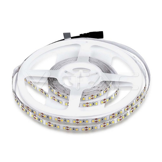 Imagine Bandă LED V-TAC 12V 3528 120LED/8W/M IP20 4500K 5M Rola