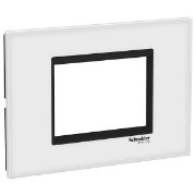 Imagine Rama ornament Schneider Easy Styl 4 module Sticla Alb/Negru