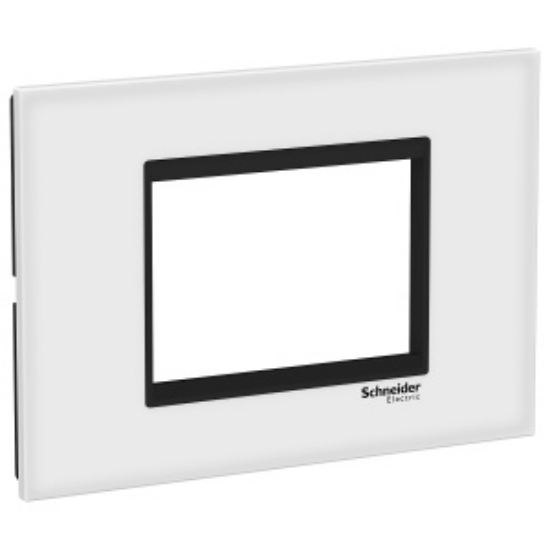 Imagine Rama ornament Schneider Easy Styl 4 module Sticla Alb/Negru