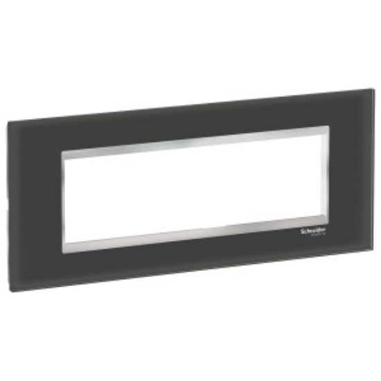 Imagine Rama ornament Schneider Easy Styl 4 module Sticla Alb/Negru