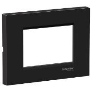 Imagine Rama ornament Schneider Easy Styl 4 module Sticla Alb/Negru