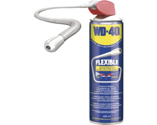 Imagine Spray Lubrifiant Multifuncțional WD-40 cu Tub Flexibil 600ml