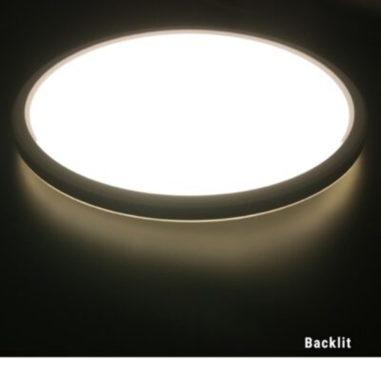 Imagine Plafonieră LED Rotundă PC 24W 230V Lumină Albă - IP44 - Negru