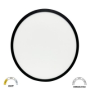 Imagine Plafonieră LED Rotundă PC 24W 230V Lumină Albă - IP44 - Negru