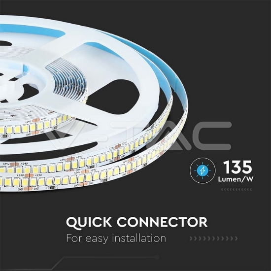 Imagine Bandă LED SMD2835 24V 6400K IP20 5M