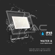 Imagine Proiector LED V-TAC SMD Slim 200W Lumină Rece Negru Seria F