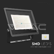 Imagine Proiector LED V-TAC SMD Slim 200W Lumină Rece Negru Seria F