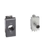 Imagine Priza TV modulară 1M alb/tech/antracit Axolute H4202D