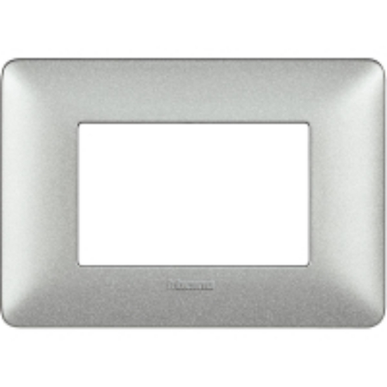 Imagine Placă Bticino Matix 3 module, culoare iron