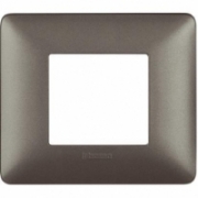 Imagine Placă Bticino Matix 3 module, culoare iron