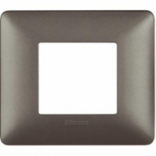 Imagine Placă Bticino Matix 3 module, culoare iron