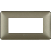 Imagine Placă Bticino Matix 3 module, culoare iron