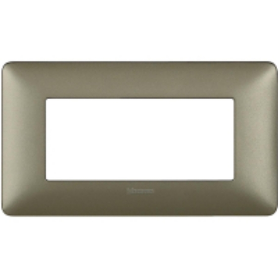 Imagine Placă Bticino Matix 3 module, culoare iron