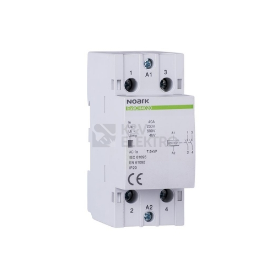 Imagine Contactor modular Noark 40A 2P 2NO 220/230V 50/60Hz