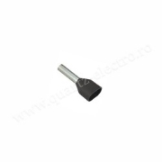 Imagine Pini dubli negri pentru cablu 2x1,5mm