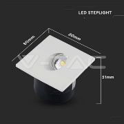 Imagine Spot LED Steplight 3W 4000K Alb Neutru