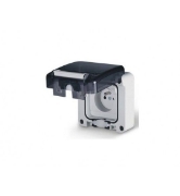 Imagine Priză Schuko Încăstrată IP66 cu Protecție SCAME 137.4407