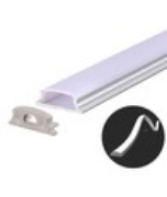 Imagine Profil aluminiu flexibil pentru bandă LED 2m 18mm x 6mm
