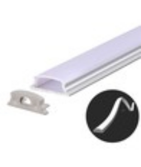 Imagine Profil aluminiu flexibil pentru bandă LED 2m 18mm x 6mm